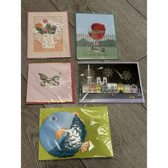 Burgoyne Hand Crafted Blank Greeting Cards Lot Of 8 New Sealed - Picture 4 of 5